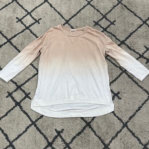 Z Supply - Tan & White Ombré Lightweight Sweater - Great condition
